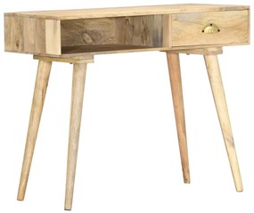 Mesa consola 90x45x75 cm madeira de mangueira maciça
