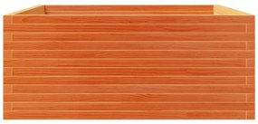 Vaso/floreira jardim 110x110x49,5 cm pinho maciço castanho mel