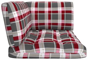 4 pcs conj. lounge paletes c/ almofadões pinho impregnado preto