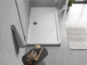 Mexen Flow base de duche retangular slim 160 x 100 cm, branco brilhante - 46R101016