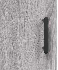 Mesa cabeceira 40x40x50 cm derivados de madeira cinzento sonoma