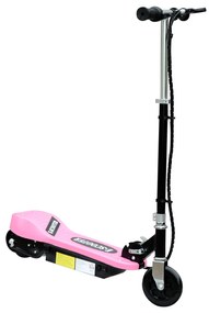 ® Trotinete Eléctrico Tipo Scooter com Guiador Ajustável – Cor Rosa - 81.5x37x96cm