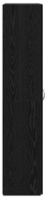 Aparador Preto em Carvalho - 60 x 32 x 153 cm - Madeira engenheirada