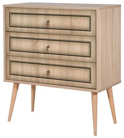Cómoda Trio – Carvalho Sonoma – 80 cm x 90 cm x 40 cm