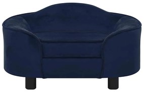 Sofá para cães 67x47x36 cm pelúcia azul