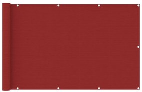 Tela de varanda 120x600 cm PEAD vermelho