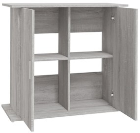 Suporte de aquário 81x36x73cm derivados de madeira cinza sonoma