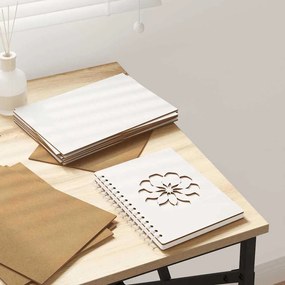 vidaXL Painéis de Decoração 12 pcs Branco 21 x 30 x 0,27 cm