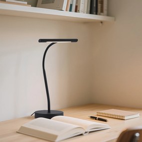 Candeeiro de mesa Art Deco preto incluindo LED - Tableau