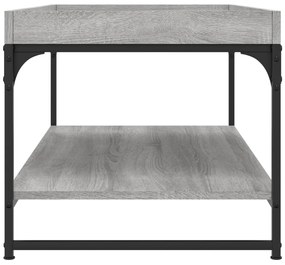 Mesa de centro 100x49x45 cm derivados de madeira cinza sonoma