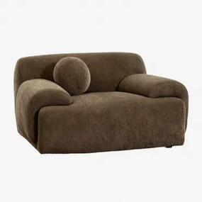 Pack De 2 Poltronas Estofadas Shirina Chenille Castanho Café - Sklum