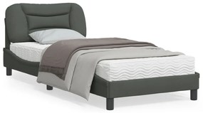 vidaXL Estrutura de cama com LED sem colchão 80x200 cm tecido