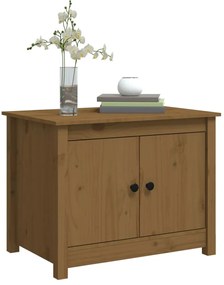 Mesa de centro 71x49x55 cm pinho maciço castanho mel