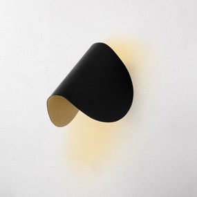 Candeeiro de Parede Heybe - Preto - 17x12x13 cm