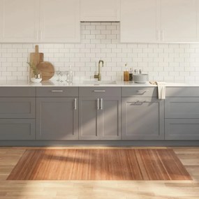 vidaXL Tapete retangular 100x200 cm bambu cor natural