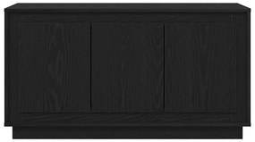 Sideboard vidaXL Preto Carvalho 102x35x55 cm Madeira de engenharia