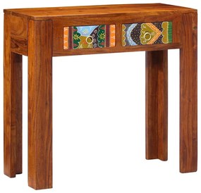 Mesa de consola 80x35x75 cm Madeira maciça Acácia