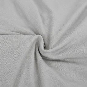 Capa de sofá elástica 2 lugares jersey de poliéster cinzento