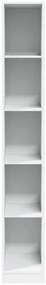 Roupeiro 30x50x200 cm derivados de madeira branco