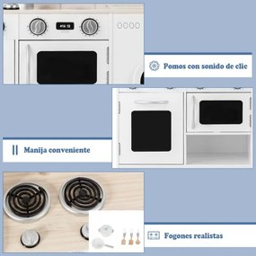 Cozinha Brincar de madeira para crianças com máquina de lavar roupa Forno micro-ondas Forno lava-loiça Fogão Brinquedo de cozinha para crianças com ma