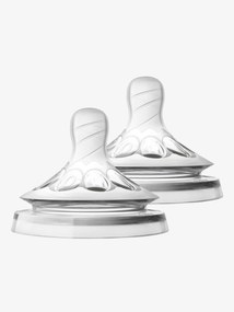 Lote de 2 tetinas Philips AVENT Natural, 5 débitos sem cor