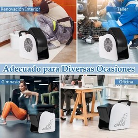 Ventilador de alta velocidade com 3 velocidades e cabeça giratória de 185° para secagem, arrefecimento, ventilação e refrigeração 130W 552 m³/h Preto