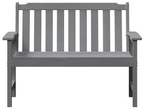 Banco de Jardim Cinza Claro 120 cm HDPE