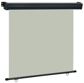 vidaXL Toldo lateral para varanda 165x250 cm cinzento
