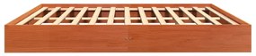 Cama sem colchão 180x200 cm pinho maciço castanho-mel