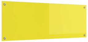 vidaXL Proteção de Cozinha Amarelo 110 x 40 x 0,6 cm vidro temperado