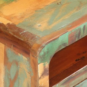 Móvel de TV 117x30x41 cm madeira recuperada maciça