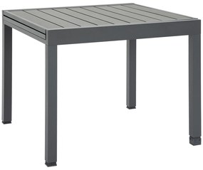 Outsunny Mesa de Jardim Extensível de Alumínio Mesa de Jantar Retangular para 4-6 Pessoas Carga Máxima 70kg 180x90x73cm Cinza | Aosom Portugal