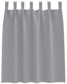 Cortinas opacas 2 pcs Cinzento-claro 140 x 140 cm Poliéster