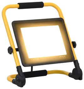 vidaXL Projetor c/ iluminação LED e pega 100 W branco quente