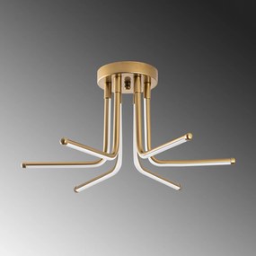 Chandelier Leddaisy – Dourado – 55 x 25 x 55 cm