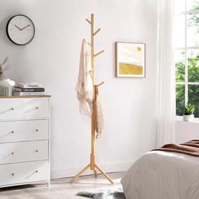 Cabide bengaleiro 47 x 47 x 175 cm cor natural