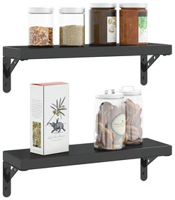 Suportes prateleira 4pcs 15x2,5x11,5 cm aço inoxidável prateado