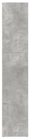 Estante 80x30x152 cm derivados de madeira cinzento cimento