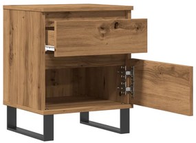 Mesa cabeceira 40x35x50 cm derivados madeira carvalho artisiano