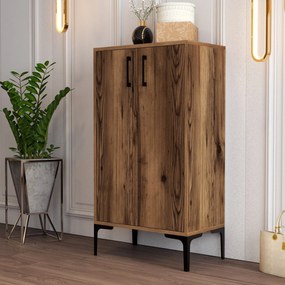 Sapateira Prag – Nogueira – 60 x 111 x 35 cm