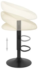 Bancos de bar 2 pcs veludo creme