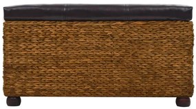 Conjunto de bancos 2 pcs erva marinha castanho