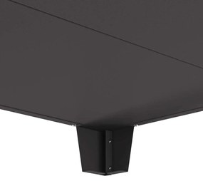 Fogo Fossa Quadrada Preta 80x80x43 cm em Aço da vidaXL