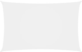 Para-sol estilo vela tecido oxford retangular 5x8 m branco