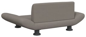 Cama para cães 70x45x28 cm tecido cinzento-acastanhado