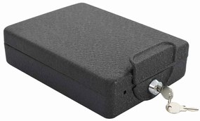 Cofre de Segurança Preto Metal Pequeno Fechaduras