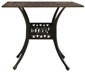 5 pcs conjunto bistrô alumínio fundido bronze