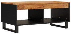 Mesa de centro 90x50x40 cm madeira de acácia maciça