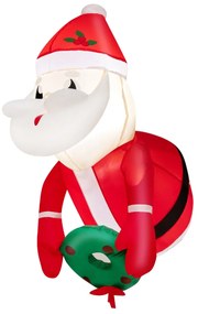 Árvore de Natal artificial de 136 cm com luzes e 180 luzes LED brancas quentes
