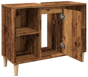 Armário casa banho 80x33x60 cm derivados madeira madeira velha
